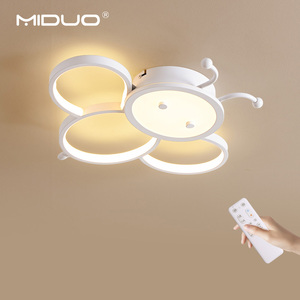 Lampada da <span class=keywords><strong>Soffitto</strong></span> Moderna in Ferro con Telecomando a Forma <span class=keywords><strong>di</strong></span> Ape Cartoonesca per Cameretta Bambini, Luce Calda per Camera da Letto - Product Image 1