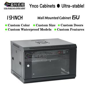 Trắng 19-inch treo tường thép Mạng tủ nhỏ điện thoại di động máy chủ Rack cho On-The-Go Mạng tiêu chuẩn 19 inch - Product Image 6