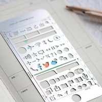 Outil de scrapbooking de haute qualité pour bullet journaling, marque-page en métal personnalisé en acier inoxydable argenté