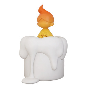 Candle Girl Resin <b>Ornament</b> Irregular Shape Modern Design Desktop Decoration for Living Room Bookshelf - Product Image 4
