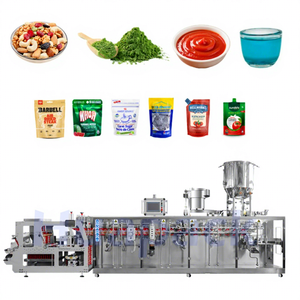 Vollautomatische HFFS Stand-up Doypack Beutel Verpackungsmaschine für Gelee Joghurt mit Ausguss Kleine Obst- und Getreide-Lebensmittelverpackungsmaschinen - Product Image 1