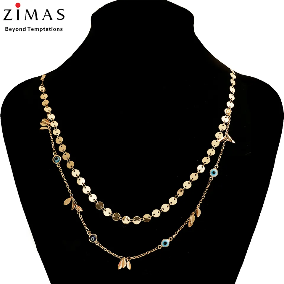 Romooz – collier africain en cristal pour femmes, chaîne en or 18k, luxe, rose