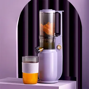 Wide inlet kitchen household digital version citrus ginger cold press masticating slow fruit juicer extractor