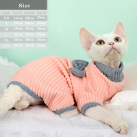 Vêtements de luxe en tricot pour chatons Sphynx sans poils, tenue quatre pattes très élastique à imprimé animal mignon, taille moyenne, printemps
