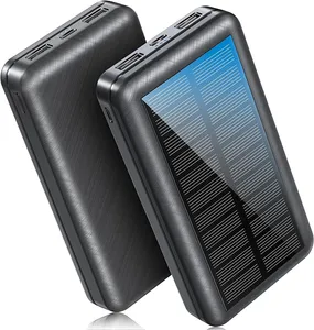 Easy Carry Outdoor Tragbare erneuerbare Solarenergie speicher Batterie Netzteil 20000Mah Dual USB Solar panel Ladegerät Power Bank