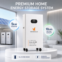 Batterie domestique silencieuse LiFePO4 10 kWh pour le stockage solaire, le réfrigérateur, les lumières et le Wi-Fi