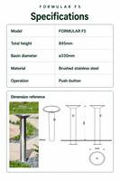 Distributeur d'eau froide manuel en acier inoxydable pour usage extérieur, applications commerciales et scolaires