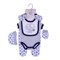 Nouvel Ensemble Pyjama Bébé en Coton Chaud avec Broderie Animale, Lot de Grenouillères et Vêtements pour Nouveau-Né
