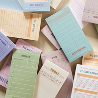 Deli — cahier de bureau, papier autocollant, planificateur quotidien hebdomadaire, papeterie coréenne pour voir facilement les ventre, fournitures de bureau