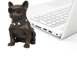 Grosir driver anjing-Bulldog Speaker Subwoofer Anjing Portabel, Stereo Bass Super USB AUX Luar Ruangan Hewan Peliharaan Penuh