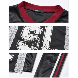 เสื้อเจอร์ซีย์คอวีปักลายสไตล์อเมริกันย้อนยุคสำหรับผู้หญิง รุ่น 24/25 เสื้อครอปท็อปสำหรับกีฬาเบสบอล ฟุตบอล สำหรับฤดูร้อน - Product Image 4