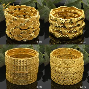 Moda takı 2021 ucuz özel çin 24K altın dolgulu açık manşet altın kolu pirinç mücevherat bilezik