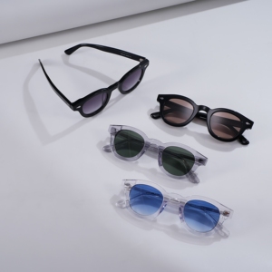Gafas de Sol Redondas Vintage de Acetato, de Lujo, con Logotipo Personalizado Grabado con Láser, para Hombre y Mujer - Product Image 1
