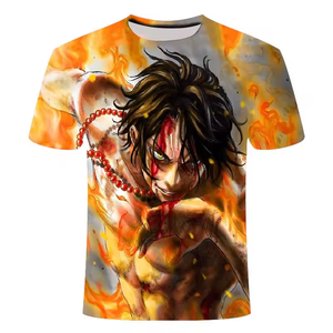 T-<span class=keywords><strong>shirt</strong></span> d'été en gros, style anime japonais Luffy's Brother, pour homme, coupe ample et décontractée, vêtements pour hommes, t-<span class=keywords><strong>shirt</strong></span> oversize - Product Image 3
