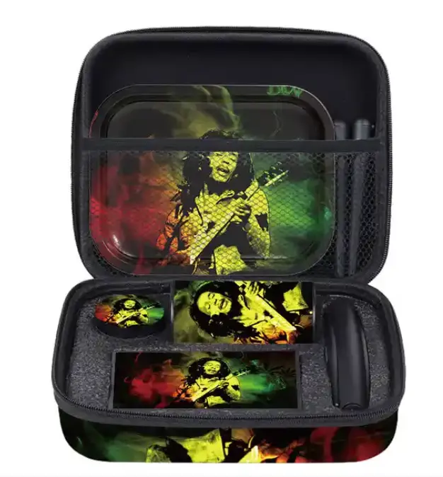 Factory Hot Selling Smoke Kits Custom Logo Ashtray Grinder Rolling tray 7 in 1 Smoking Kit Set