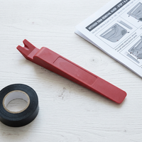 Kit de Herramientas para Remover Molduras, Paneles y Fijaciones de Revestimiento con Punta en U - Color Rojo Estándar para Reparaciones