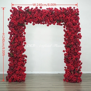 Arco de Flores de Seda Artificial - Tamaño y Color Personalizables, Rosas de Alta Simulación para Decoración de Bodas, Navidad, Fiestas y Eventos - Product Image 2