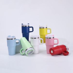 Vaso Térmico de Acero Inoxidable 304 de 14 oz, Aislado al Vacío, Doble Capa, con Asa, Gran Capacidad, para Bebidas Frías, Uso en Exteriores y Automóvil - Product Image 1