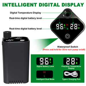 Douche électrique rechargeable portable 7800mAh, pulvérisateur à main étanche IPX7 avec affichage intelligent, pour lavage de voiture, jardin et bain - Product Image 4