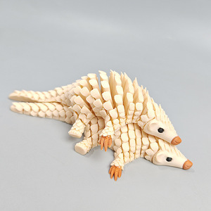 Produit phare : Figurine d'animal pangolin imprimée en 3D avec articulations mobiles, jouet décoratif pour bureau - Product Image 2