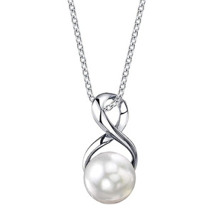 Collar con Colgante de Amor Infinito para Mujer, Estilo Perla, Joyería Minimalista de Moda, Regalo para Uso Diario - Product Image 1