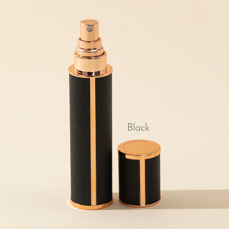 Free Sample Mini Portable Travel Perfume Spray Atomizer 10ml Red Orange  Leather Perfume Glass Bottles for Cosmetic Packaging
