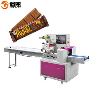Máquina automática de envasado de galletas de panadería, pan, alimentos, empresa, máquina de envasado de barras de chocolate de envoltura horizontal automática - Product Image 1