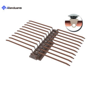 Estante para pantalones de 20 varillas montado en la parte superior, deslizadores de cierre suave, accesorios de armario, herrajes de aleación de aluminio para organizar armarios - Product Image 1