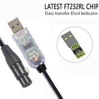 Cable USB a DMX, Adaptador RS485, Convertidor XLR Hembra, Interfaz DMX512, Software Freestyler, Control por PC, Cable Dimmer