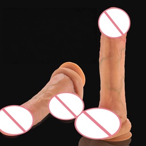 Vente en gros de pénis artificiels en silicone réalistes, surdimensionnés et ultra longs, imitation de pénis réel et factice, insertion manuelle, masturbateur - Product Image 5
