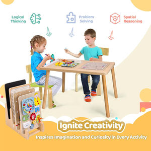 ตารางประสาทสัมผัสสำหรับเด็กวาดและเล่นตารางประสาทสัมผัสสำหรับเด็กวัยหัดเดิน1-3พร้อมถังเก็บของขนาดใหญ่<span class=keywords><strong>2</strong></span>ถังกระดาน4มอนเตสซอรี่ - Product Image 6