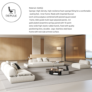 आधुनिक डिजाइन कार्यालय सोफा वाणिज्यिक ग्रेड फर्नीचर, सार्वजनिक क्षेत्र कार्यालय सोफे को कवर करता है। - Product Image 5