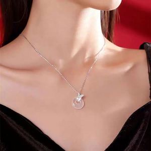 Collar con Colgante de Mariposa de Estilo Chino con Cierre de Seguridad, Colgante de Zirconia, Imitación de Jade, Cadena para Clavícula, para Mujer - Product Image 5