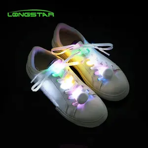 Multi Color Light Up Laces Flashing Colorful Nylon Shoe Strings LED Shoelaces Wholesale Price