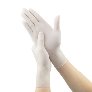 Disposable Latex Gloves 9 Inch Powder Free Non Slip Food Grade Industrial Protective Gear - Product Image 1