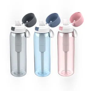 Filtros de agua de moda para el hogar, filtro de botella portátil para beber, purificador de agua, filtro de botella de agua