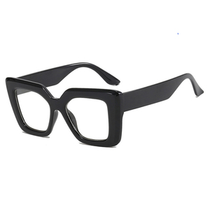 Lunettes de <span class=keywords><strong>protection</strong></span> contre la lumière bleue unisexes, monture carrée <span class=keywords><strong>extra</strong></span> large, charnières métalliques, PC, logo personnalisé multicolore, style urbain, montures optiques - Product Image 4