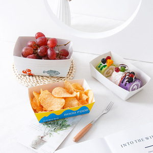 Barquettes en papier kraft enduites anti-graisse, personnalisables, jetables, pour pique-nique, hot-dogs frits, barbecue - Product Image 1