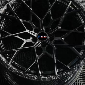 ล้อคาร์บอนไฟเบอร์ฟอร์จ FSB ขนาด 16-24 นิ้ว แบบ 2 ชิ้น 5x114.3 5x130 ขอบเว้าลึก สีดำซาติน สำหรับ Rs3 Rs4 Rs5 Rs6 M3 M5 - Product Image 3