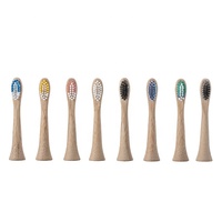 Têtes de brosse électriques remplaçables zéro déchet brosse à dents en bois écologique naturel 360 degrés nettoyage brosse à dents en bambou