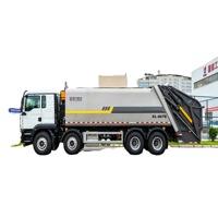 Camion à ordures compacteur hydraulique Sinotruk Howo 8x4 26m3, diesel manuel Euro 6, pour le transport des déchets municipaux