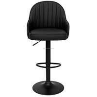 Chaise de bar Pro Upgrade TUQ avec vérin à gaz à levage fluide, réglage de la hauteur, pour comptoir de bar, usage extérieur et salon, design moderne