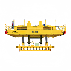 Grúa Puente Industrial Electromagnética de Viga Única 10+10T Altura de Elevación 6-40M Motor Bomba - Product Image 1