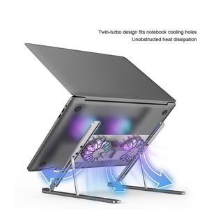 X523-1 Wholesale Oem Adjustable <b>Tablet</b> Laptop Cooling Pads Laptop <b>Stand</b> With Usb Fan - Product Image 3