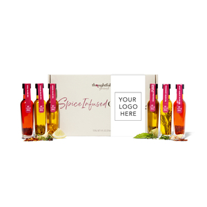 Set de Regalo de Aceite de Oliva Orgánico Premium Prensado en Frío con Infusión de Especias, 6 Variedades con Infusión de Hierbas para Sazonar - Product Image 1