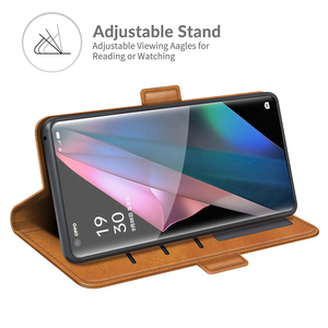 Pour <span class=keywords><strong>OPPO</strong></span> <span class=keywords><strong>Find</strong></span> X6 X5 X3 Pro Version mondiale portefeuille de luxe à rabat en cuir Pu - Product Image 2