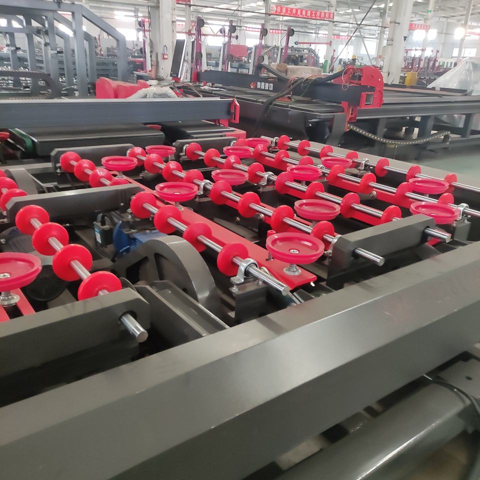 Fully Automatic PLC Glass Loading Cutting & Breaking Line with Double ...