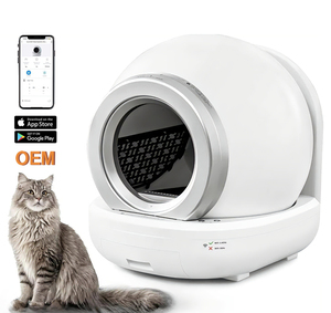 Caja de Arena Autolimpiable para Gatos de Plástico, 65L, Capacidad Extra Grande, Automatizada, para Múltiples Gatos, Control por Aplicación, Segura y Silenciosa - Product Image 1