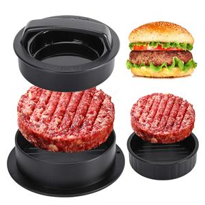 Prensa para Hamburguesas 3 en 1 para Cocina, Molde Antiadherente de Plástico Ecológico para Carne de Res, Vegetales y Hamburguesas Rellenas, Multiusos - Product Image 3