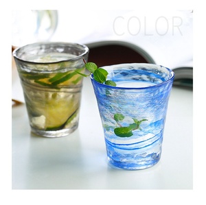 Vaso de Vidrio Creativo para el Hogar, Taza de Agua con Diseño Personalizado, Vaso para Té, Jugo o Bebidas, Estilo Simple - Product Image 4
